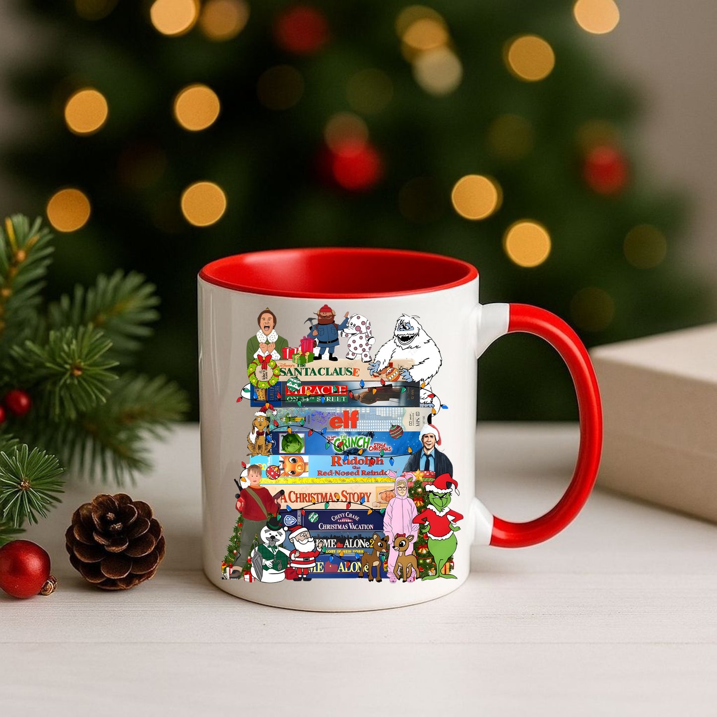 Christmas movies mug