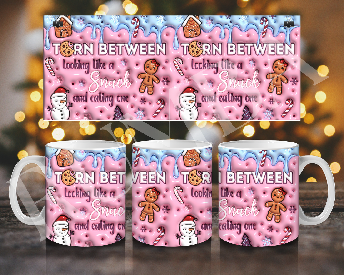 Torn between looking a snack and eating one