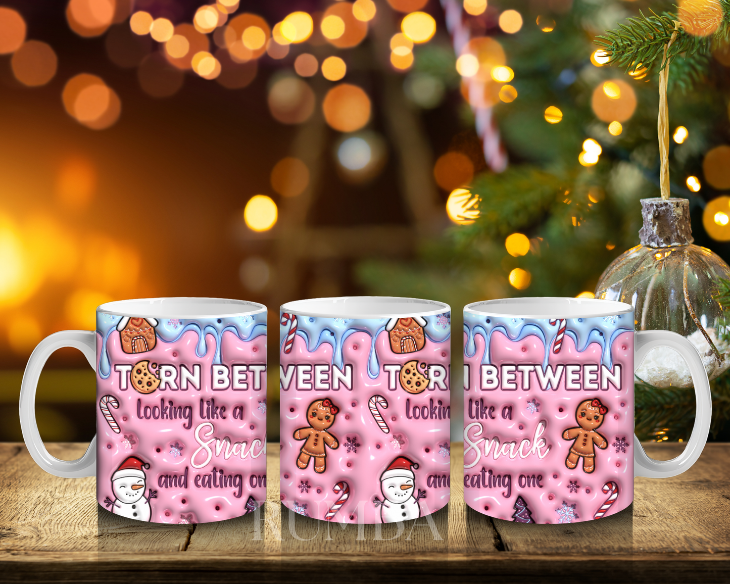 Torn between looking a snack and eating one